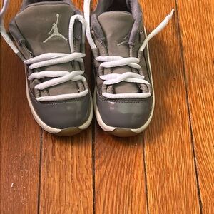 Kids Gray Jordan Sneakers